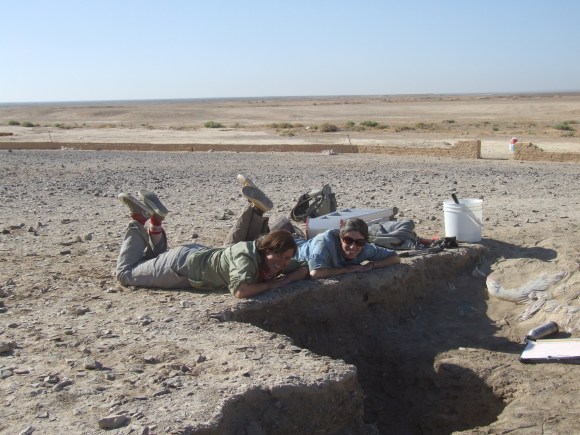 Danielle and Lisa on site